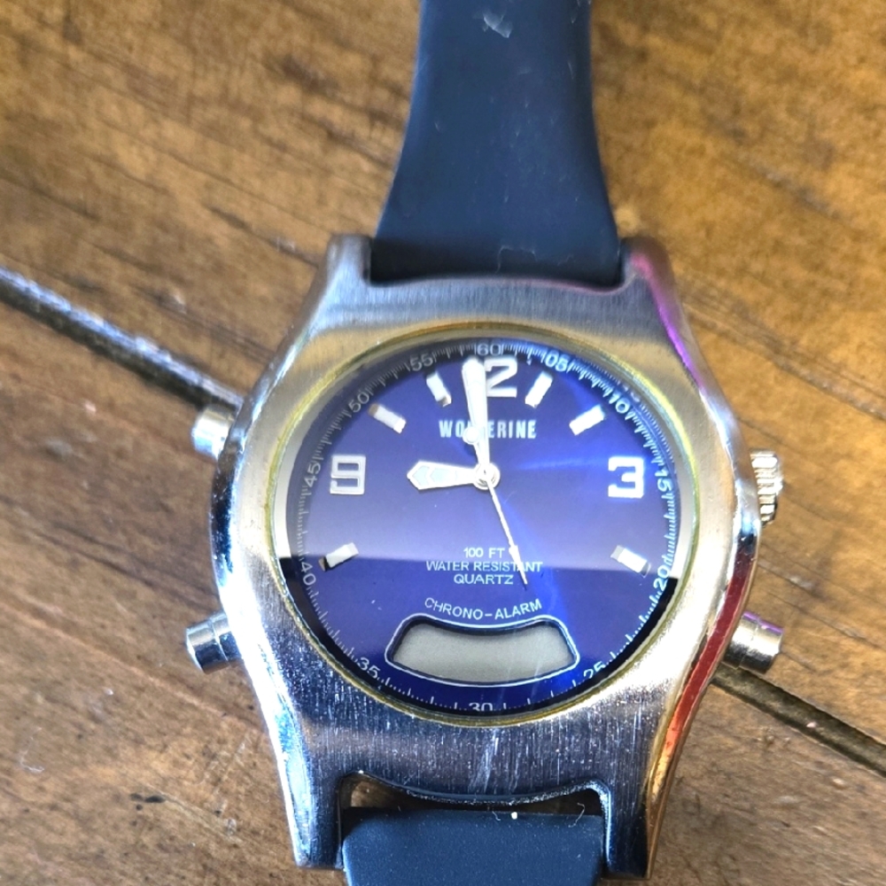 Wolverine Silver and Blue Smartwatch